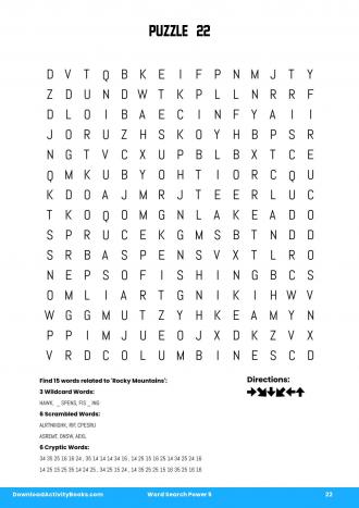 Word Search Power #22 in Word Search Power 5