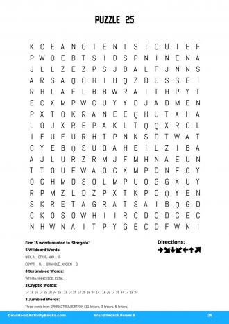 Word Search Power #25 in Word Search Power 5