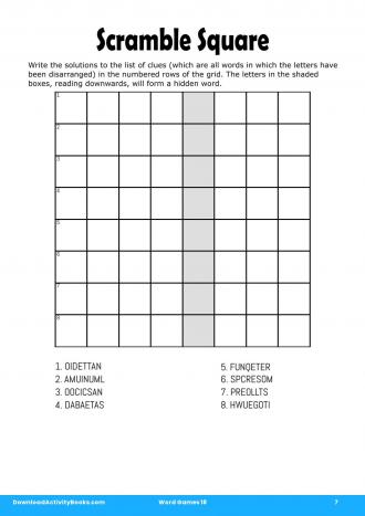 Scramble Square #7 in Word Games 18