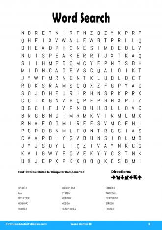 Word Search #9 in Word Games 18