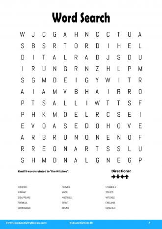 Word Search #7 in Kids Activities 19