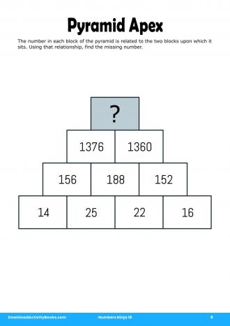 Pyramid Apex #8 in Numbers Ninja 19