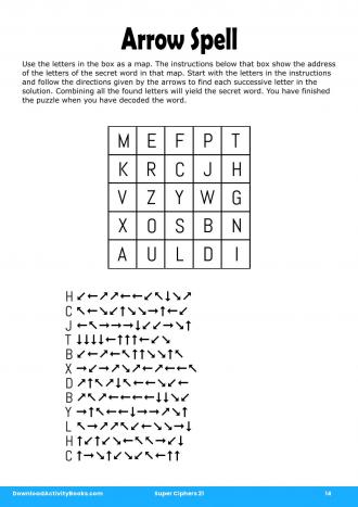 Arrow Spell in Super Ciphers 21