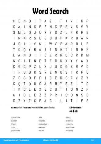 Word Search #24 in Kids Activities 22