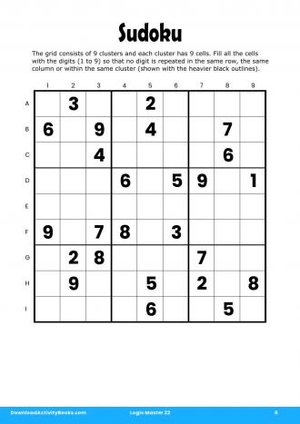 Sudoku #6 in Logic Master 22