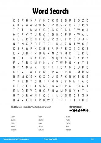 Word Search #20 in Word Games 22