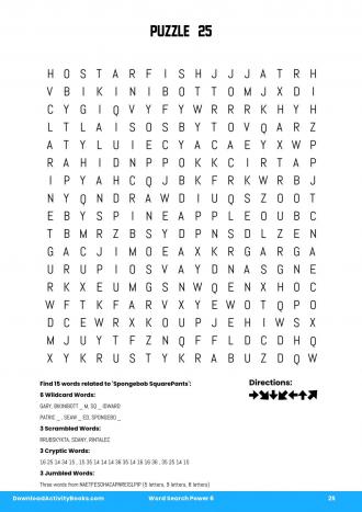 Word Search Power #25 in Word Search Power 6