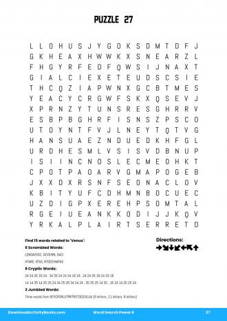 Word Search Power #27 in Word Search Power 6