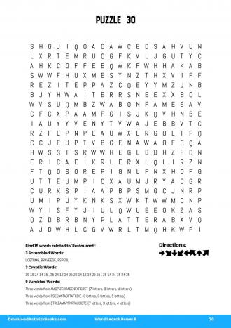 Word Search Power #30 in Word Search Power 6