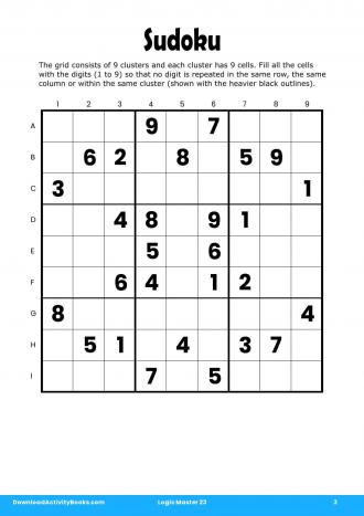 Sudoku #3 in Logic Master 23