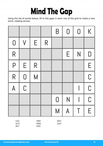 Mind The Gap #10 in Word Games 23