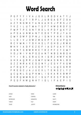 Word Search #3 in Adults Activities 24