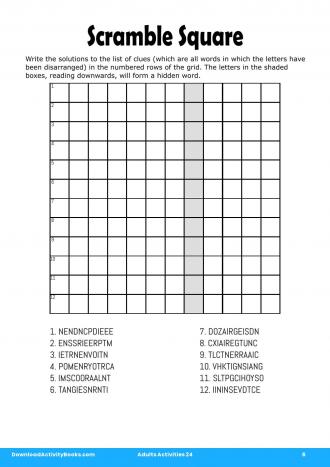 Scramble Square #6 in Adults Activities 24