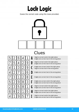 Lock Logic #14 in Adults Activities 24