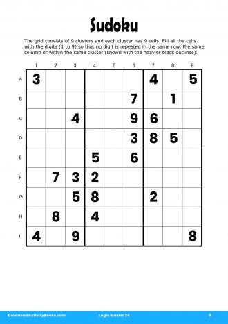 Sudoku #9 in Logic Master 24