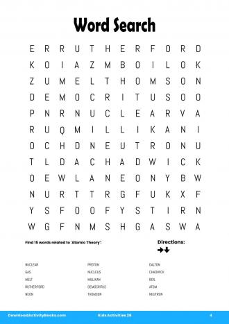 Word Search in Kids Activities 26