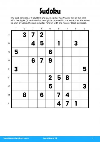 Sudoku #1 in Logic Master 26