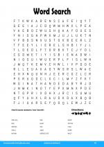 Word Search in Adults Activities 2