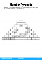 Number Pyramids #17 in Kids Activities 4