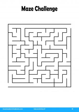 Maze Challenge #18 in Kids Activities 27
