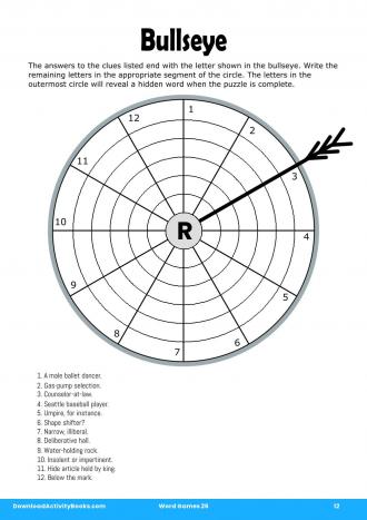 Bullseye in Word Games 26