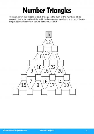Number Triangles in Numbers Ninja 27