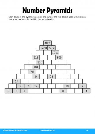 Number Pyramids in Numbers Ninja 27