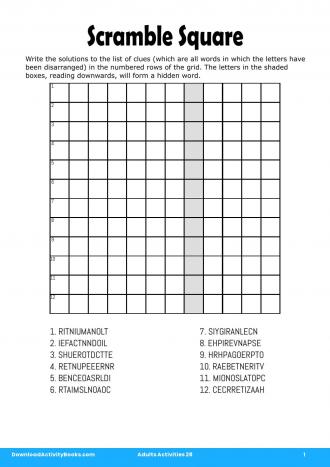 Scramble Square #1 in Adults Activities 28