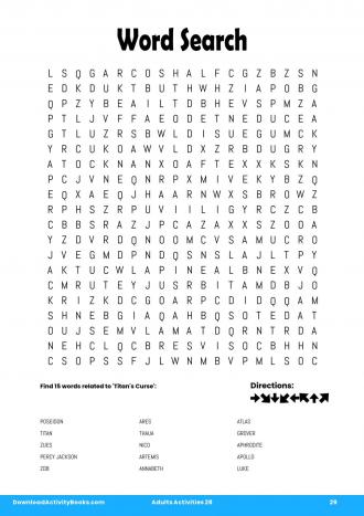 Word Search #29 in Adults Activities 28