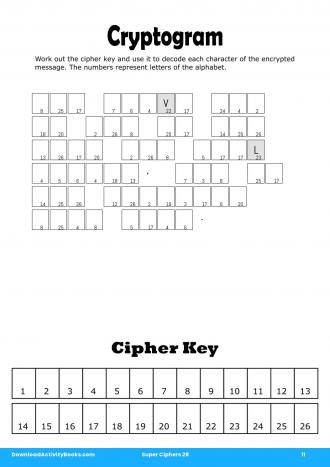 Cryptogram #11 in Super Ciphers 28