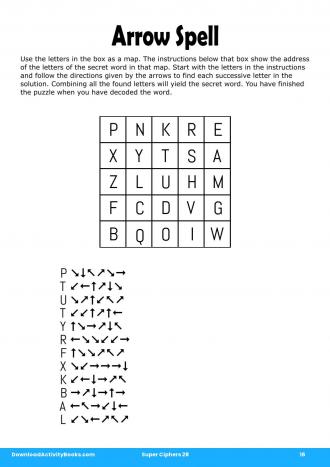 Arrow Spell in Super Ciphers 28