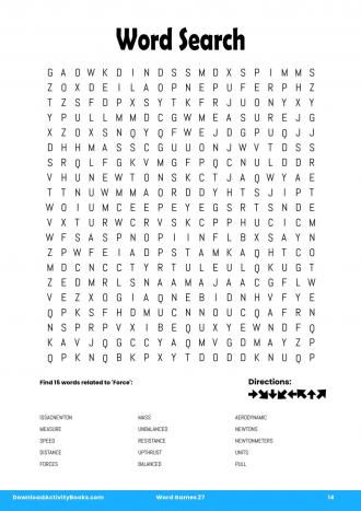 Word Search #14 in Word Games 27
