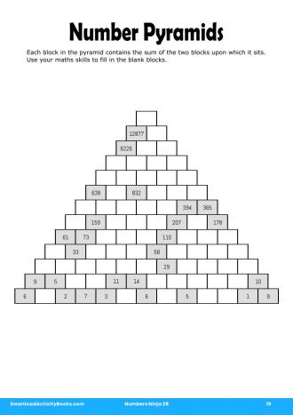 Number Pyramids in Numbers Ninja 28