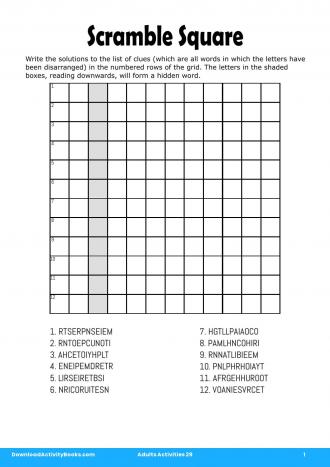Scramble Square #1 in Adults Activities 29