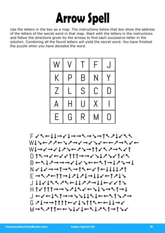 Arrow Spell in Super Ciphers 29