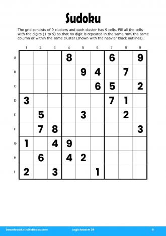 Sudoku #9 in Logic Master 29