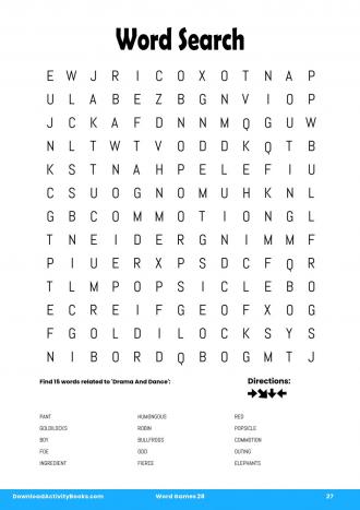 Word Search #27 in Word Games 28