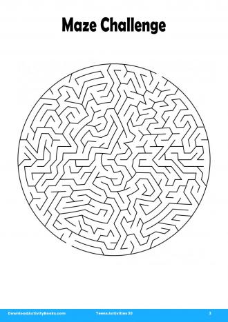 Maze Challenge #3 in Teens Activities 30