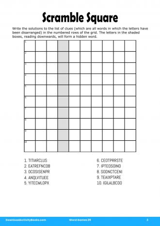 Scramble Square #3 in Word Games 29