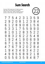 Sum Search #27 in Kids Activities 6