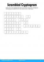 Scrambled Cryptogram #6 in Adults Activities 1