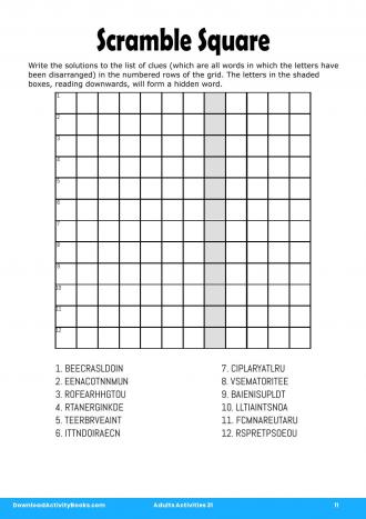 Scramble Square #11 in Adults Activities 31