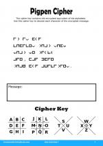 Pigpen Cipher #7 in Kids Activities 7