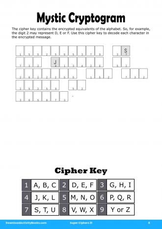 Mystic Cryptogram #6 in Super Ciphers 31