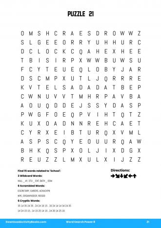 Word Search Power #21 in Word Search Power 8