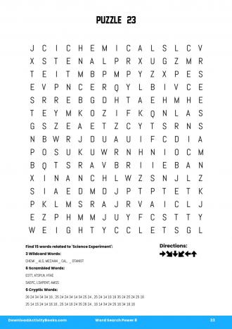 Word Search Power #23 in Word Search Power 8