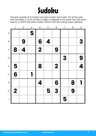 Sudoku #9 in Logic Master 31