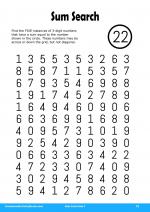 Sum Search #23 in Kids Activities 7
