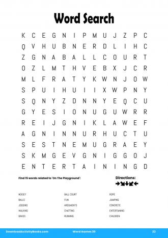 Word Search #22 in Word Games 30