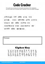 Code Cracker #1 in Super Ciphers 1
